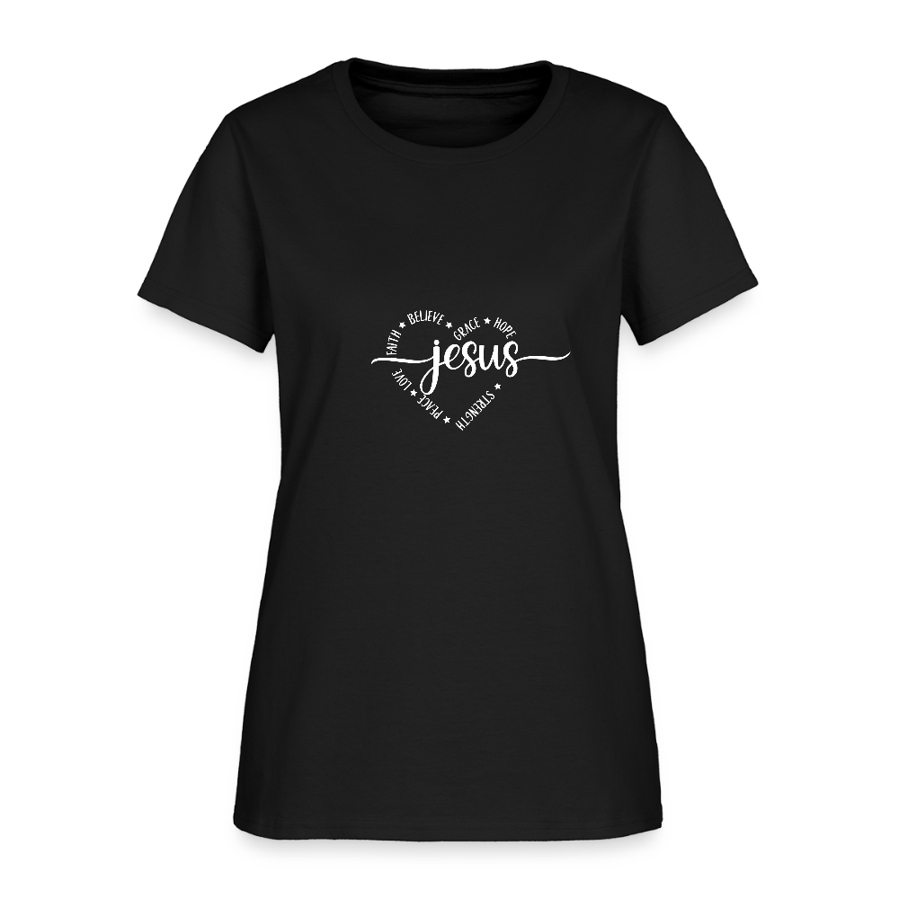 Jesus Heart - Women's T-Shirt - black