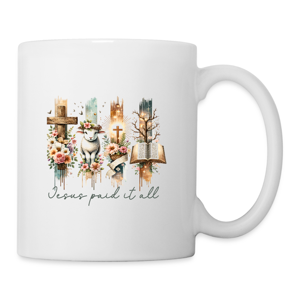 Jesus Paid it all - Coffee Mug - white