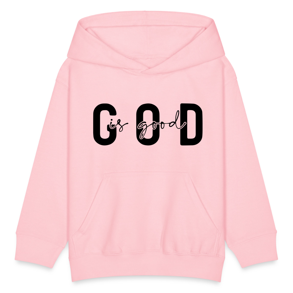 God is Good - kids hoodie - pink