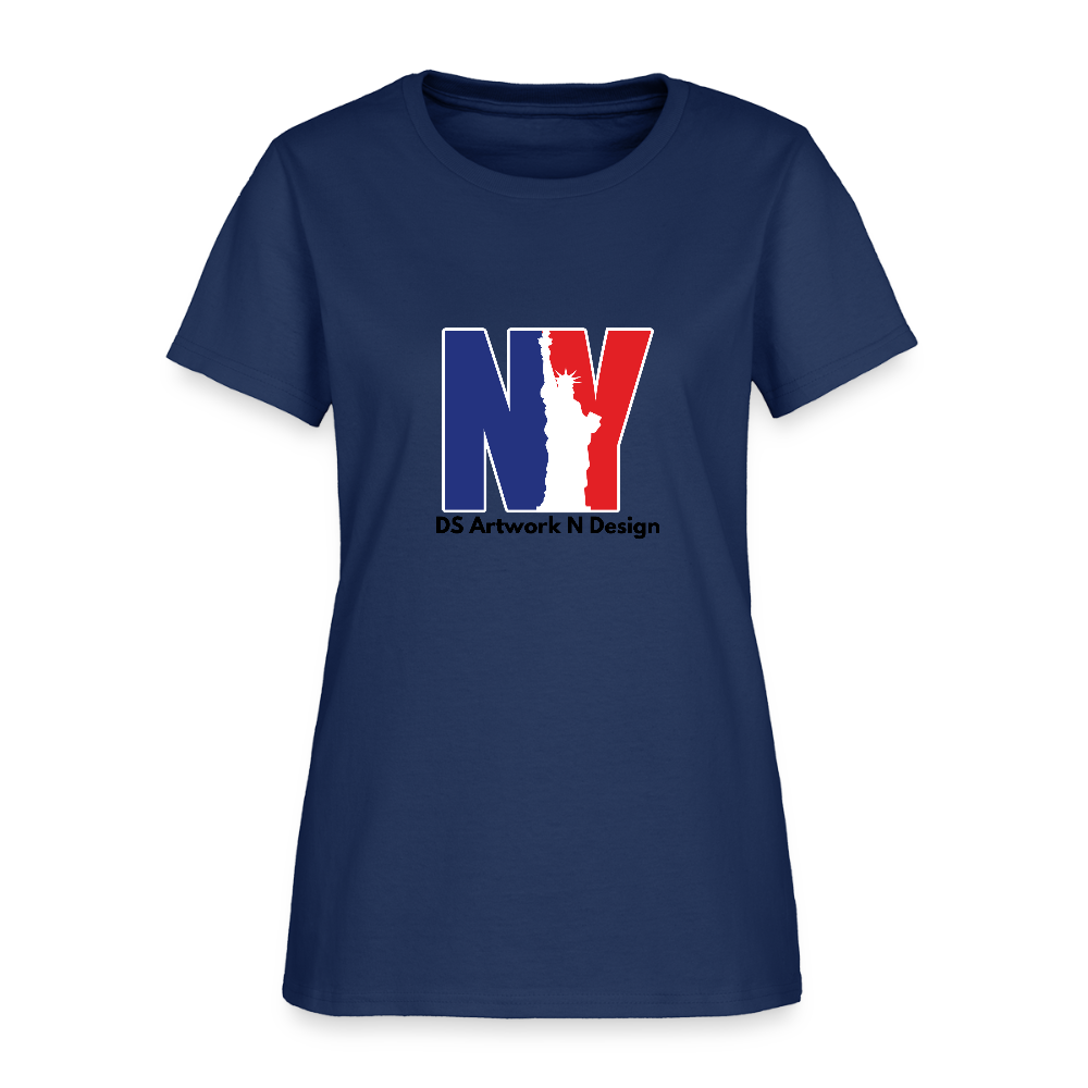 NY - Women's T-Shirt - blue dusk