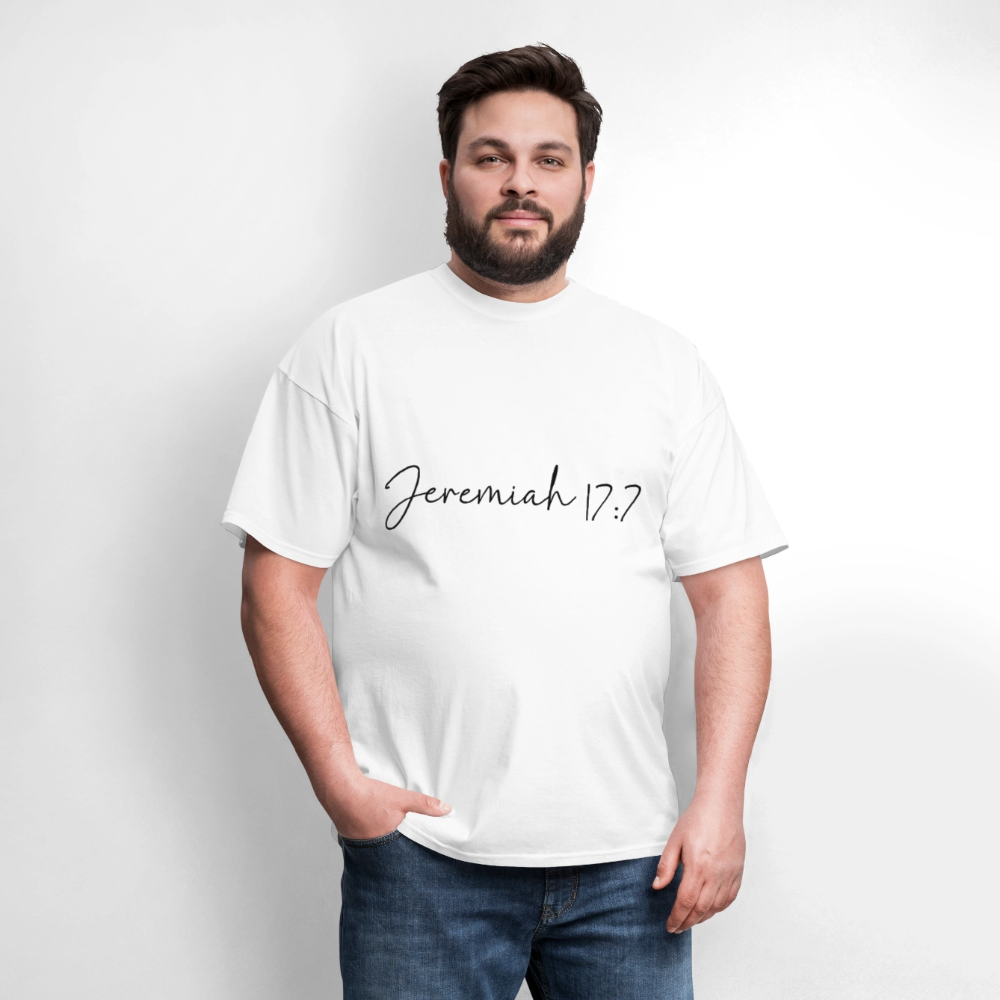 Jeremiah 17:7 - men's t-shirt - white