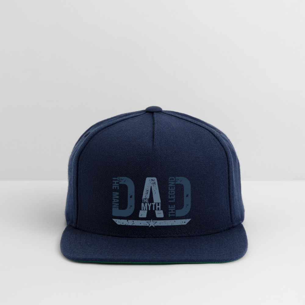 Dad -Snapback Baseball Cap - navy