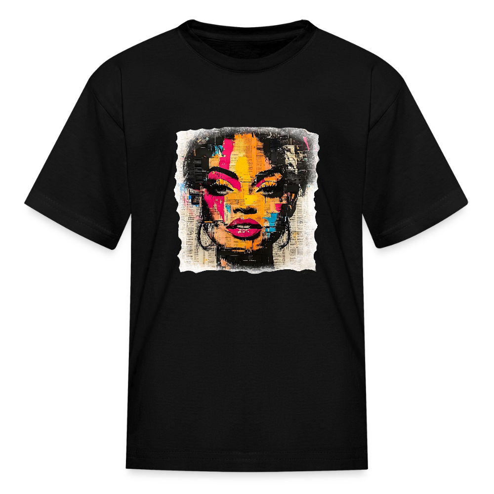 Pop Culture Woman 2 - Kids' T-Shirt - black