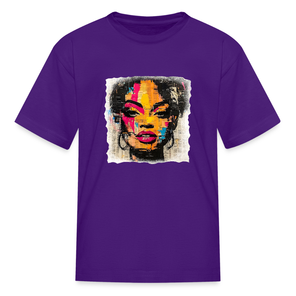 Pop Culture Woman 2 - Kids' T-Shirt - purple