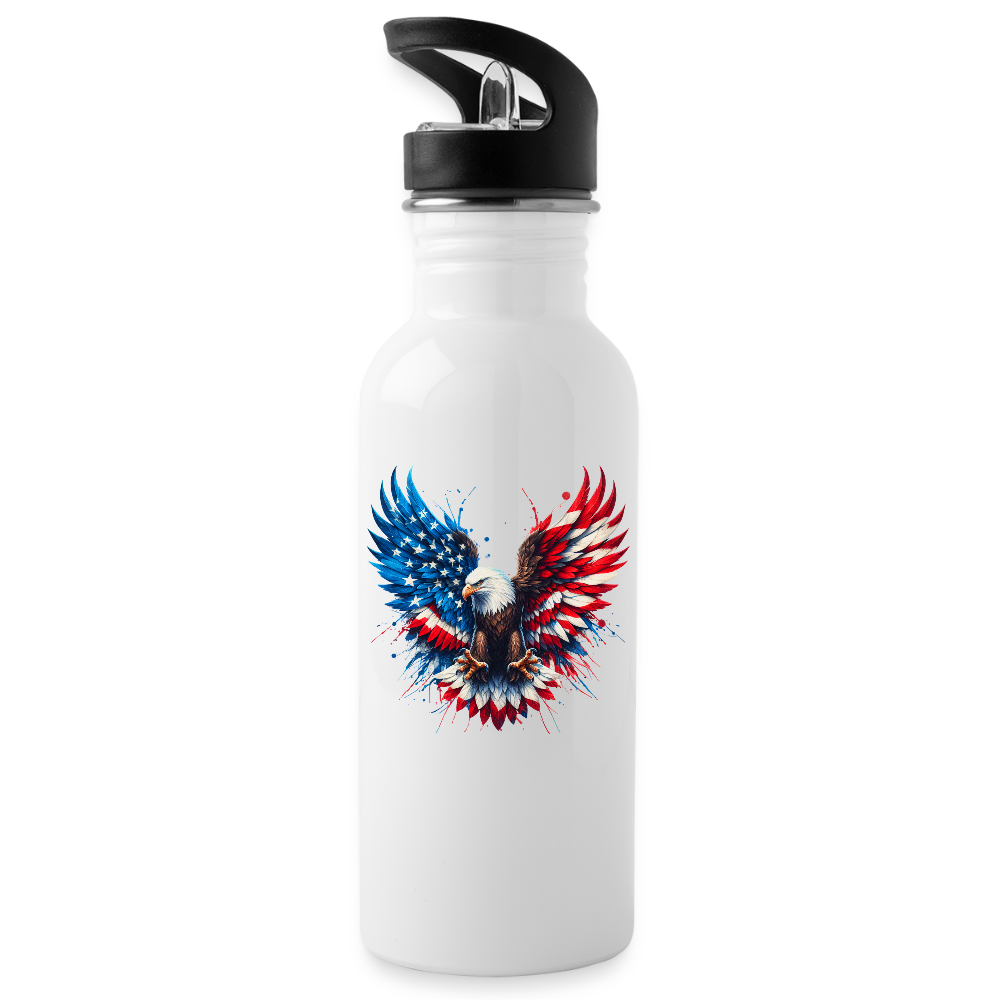Patriot Eagle - Water Bottle - white