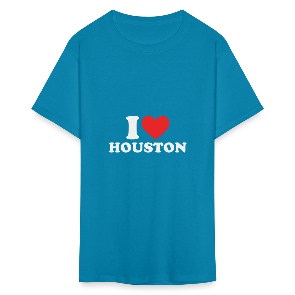 I Love Houston - Unisex T-Shirt - turquoise