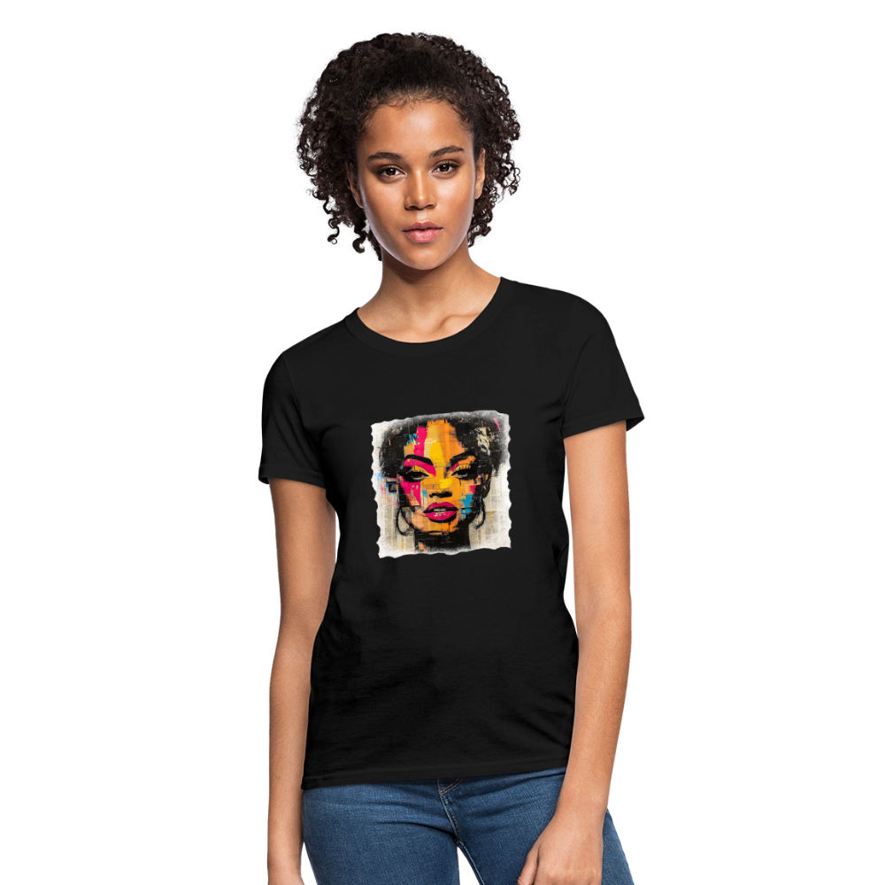Pop Culture Woman 2- Short Sleeve T-Shirt - black