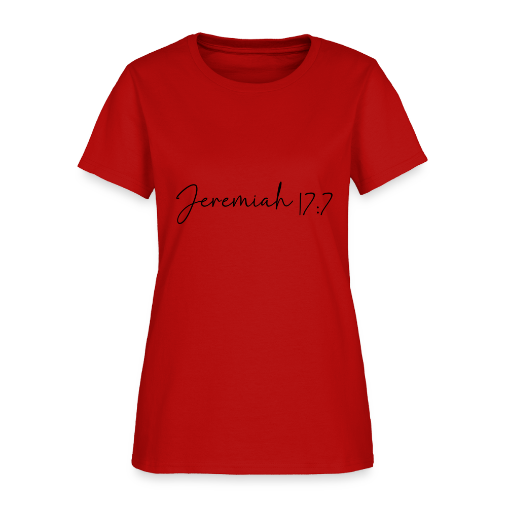 Jeremiah 17:7 - Women's T-Shirt - red