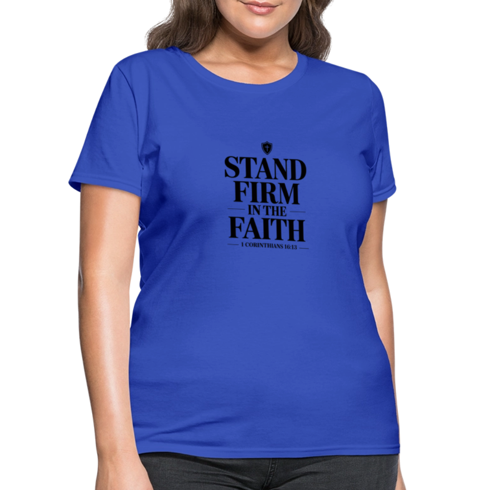 Stand Firm - women's t-shirt - royal blue
