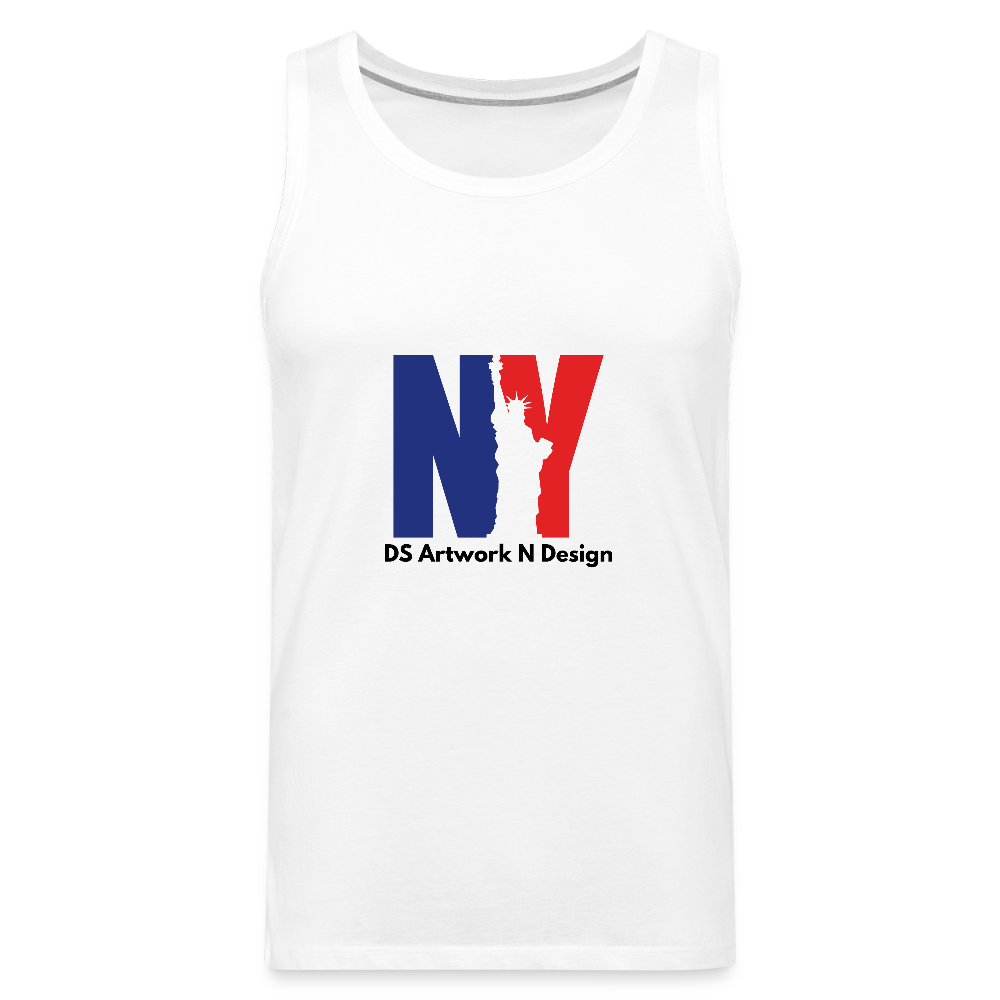 NY - Men’s Premium Tank - white