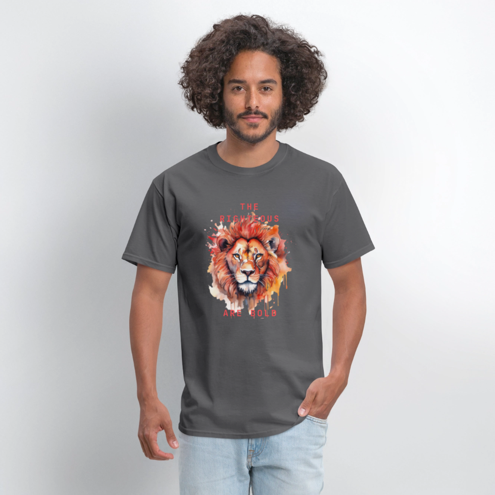 Bold Lion - Men's T-Shirt - charcoal