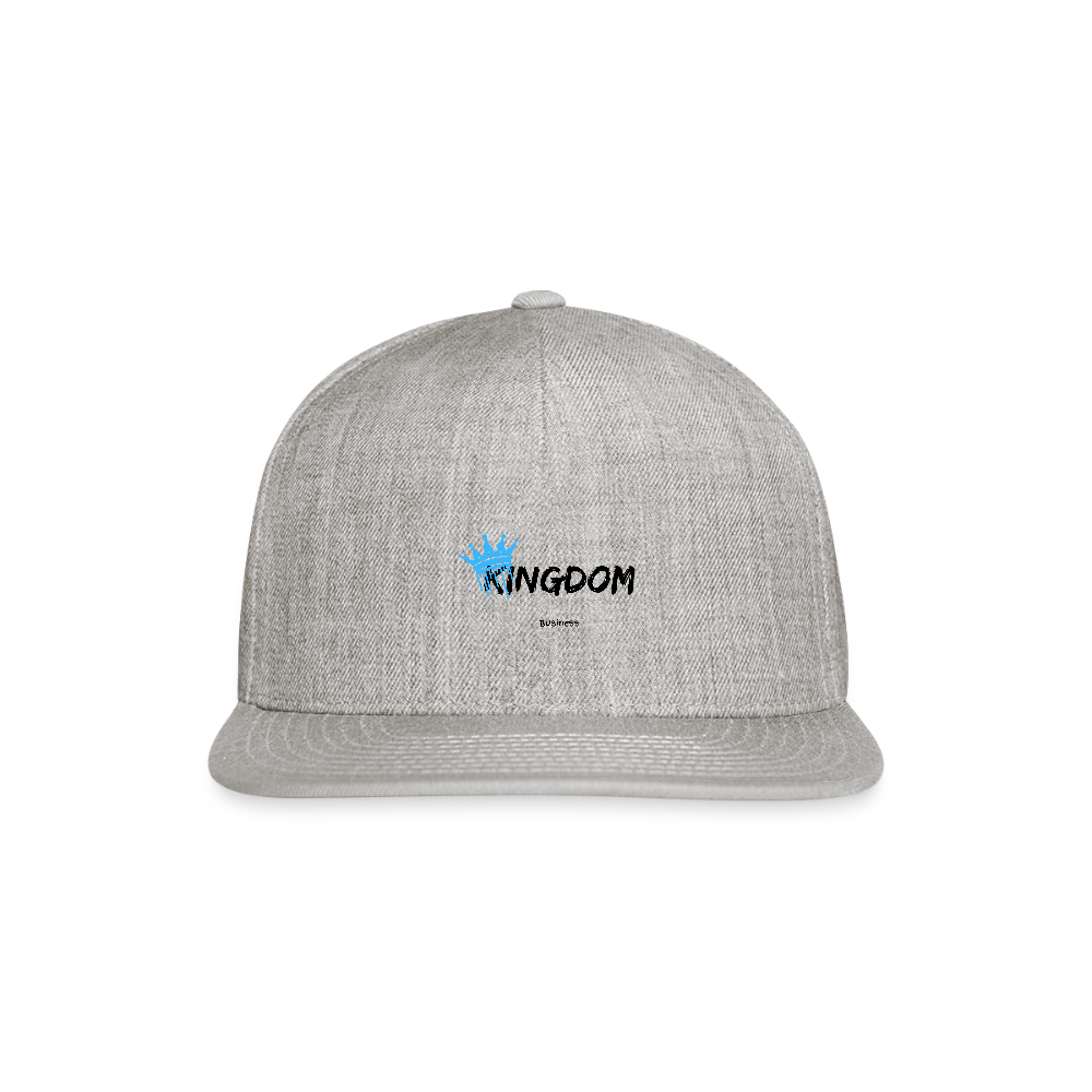 Kingdom Business - Snapback Baseball Cap - heather gray