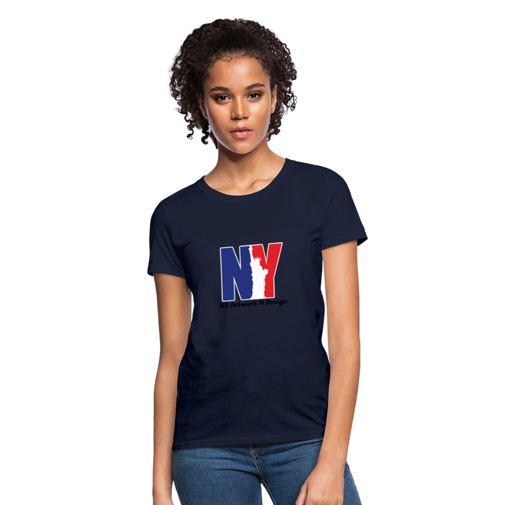 NY - Women's T-Shirt - navy