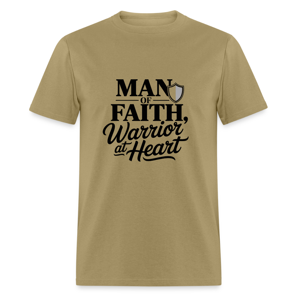 man of Faith - men's t-shirt - khaki