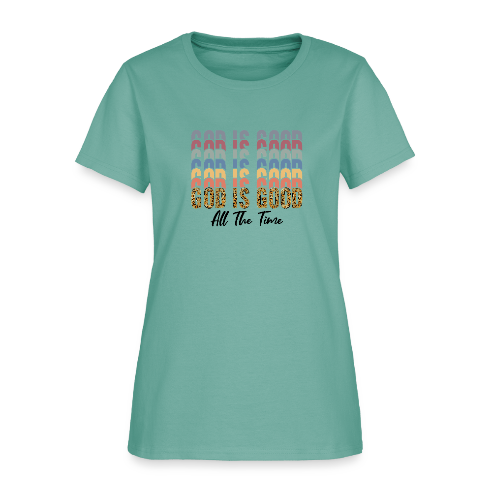 Good is God - Colorful Women's short Sleeve T-Shirt - aquatic