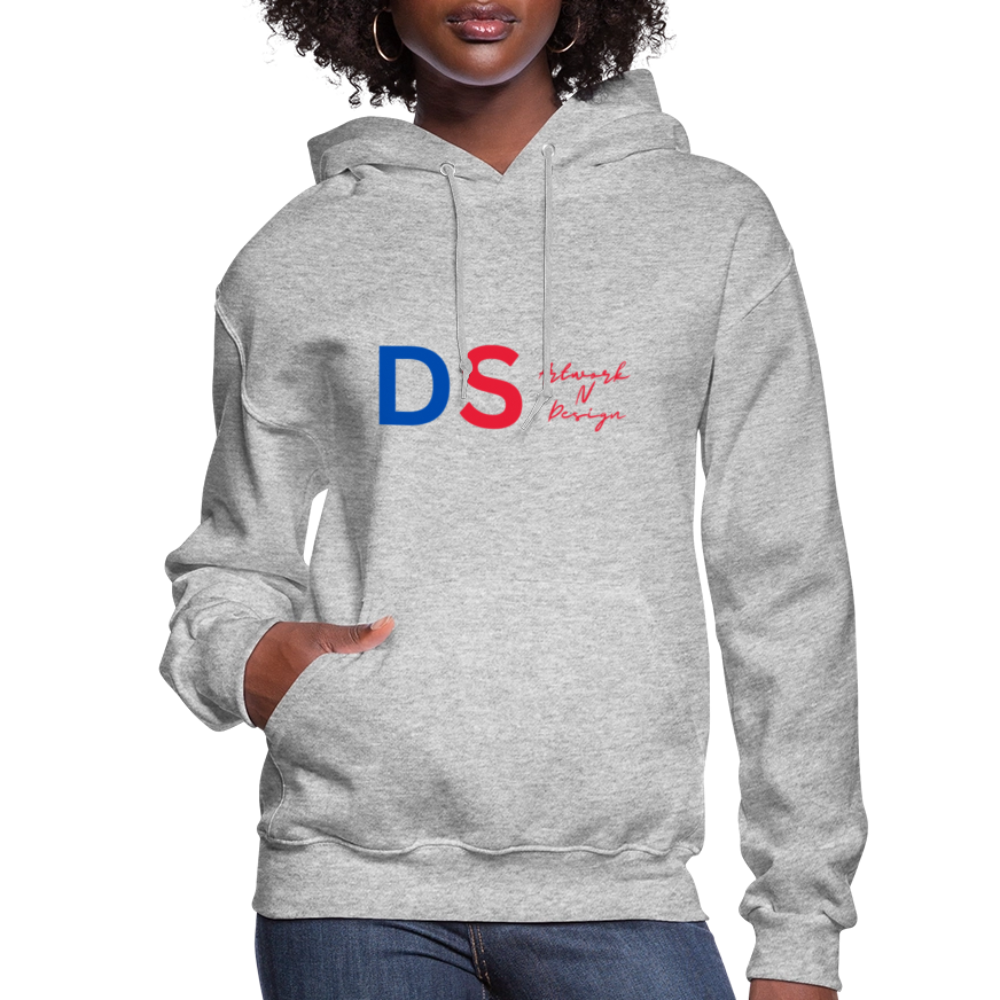 DS Artwork N Design - Women's Hoodie red and blue - heather gray