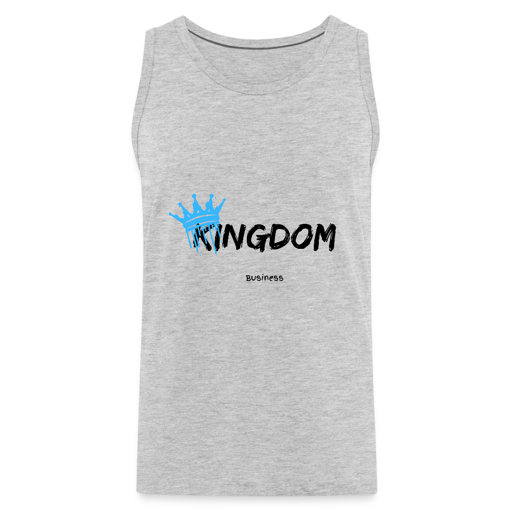 Kingdom Business - Men’s Premium Tank - heather gray
