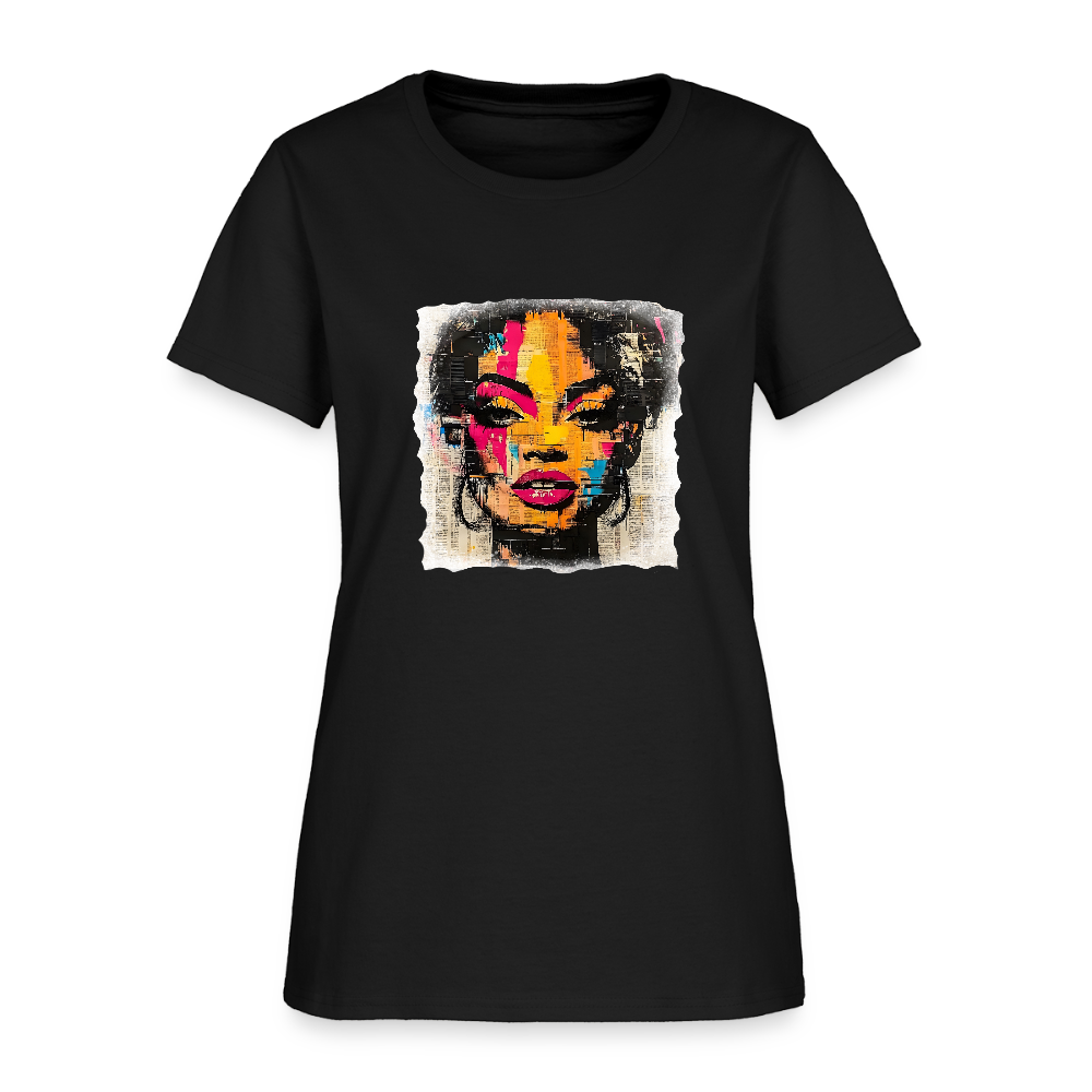 Pop Culture Woman 2- Short Sleeve T-Shirt - black