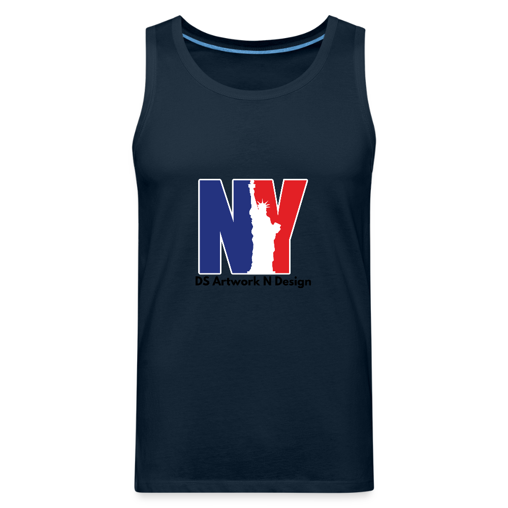 NY - Men’s Premium Tank - deep navy