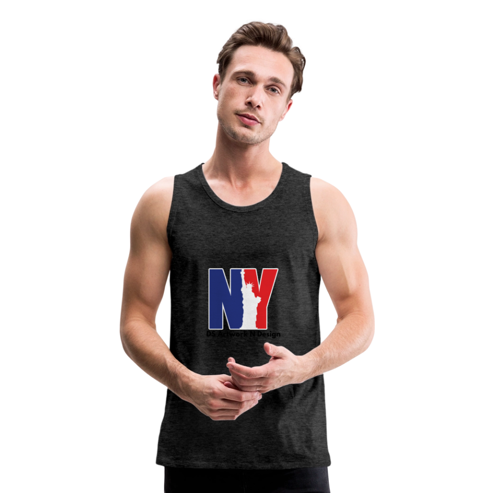 NY - Men’s Premium Tank - charcoal grey