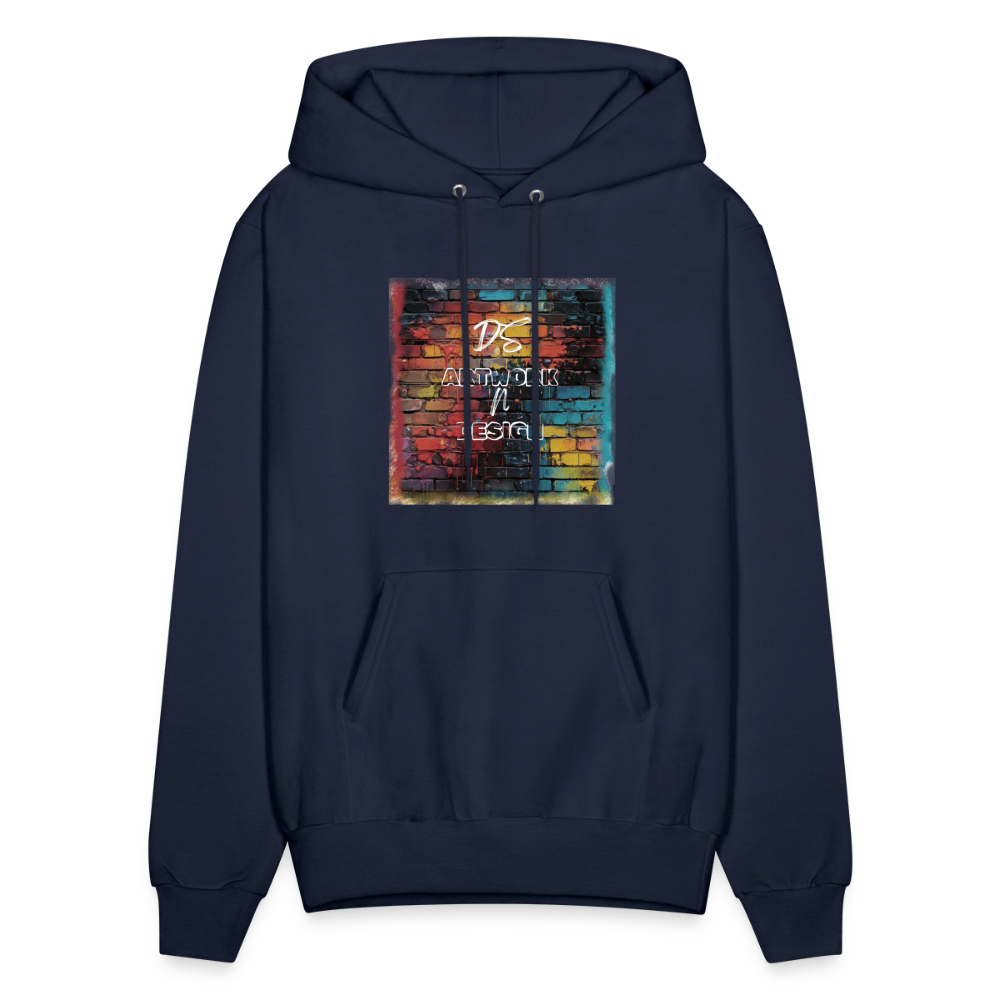 Brick Wall Art - Men's Hoodie - navy