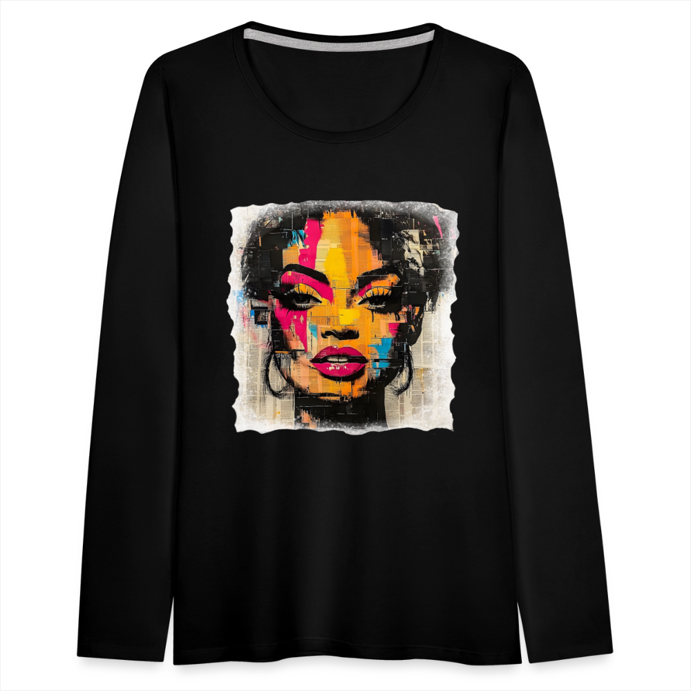 Pop Culture Women-2- Long Sleeve T-Shirt - black
