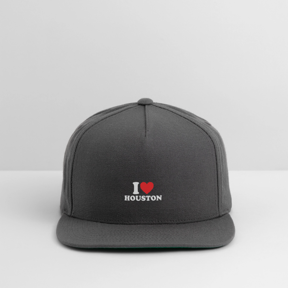 I Love Houston - Snapback Cap - dark grey