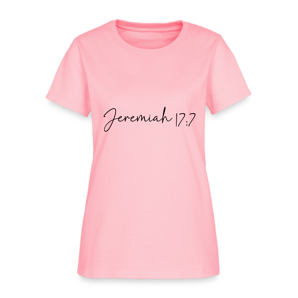 Jeremiah 17:7 - Women's T-Shirt - pink