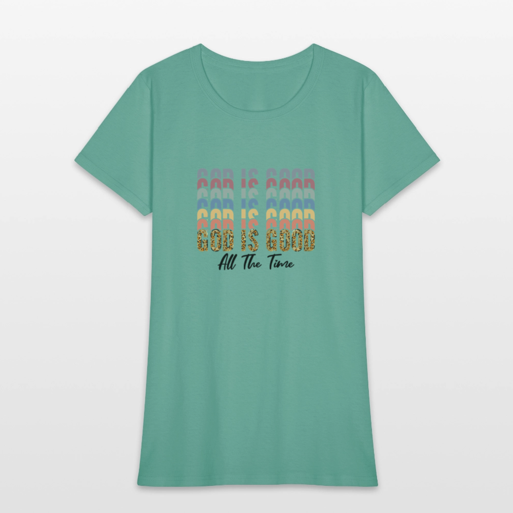 Good is God - Colorful Women's short Sleeve T-Shirt - aquatic