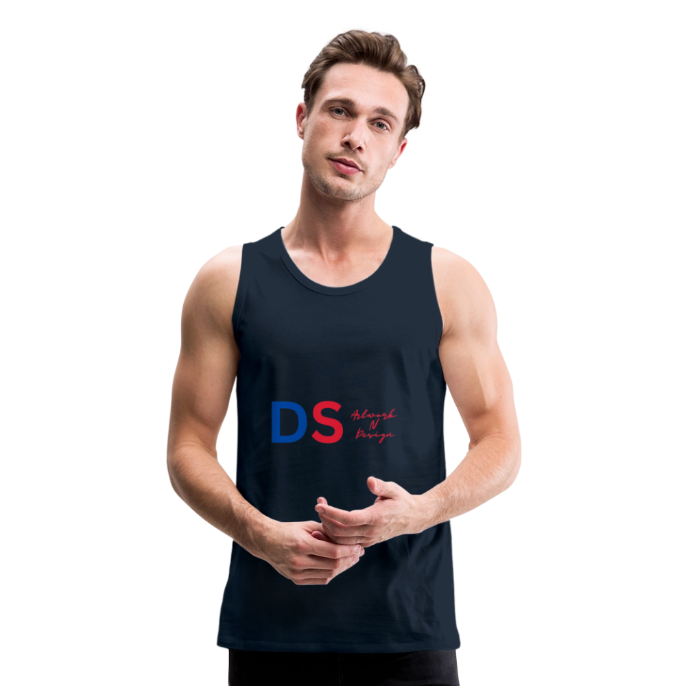 DS blue and red - Men’s Premium Tank - deep navy