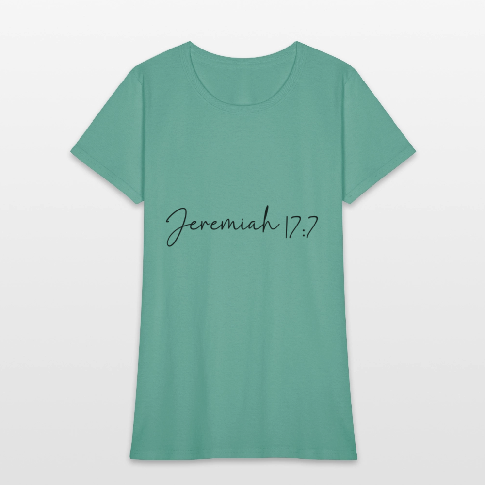 Jeremiah 17:7 - Women's T-Shirt - aquatic