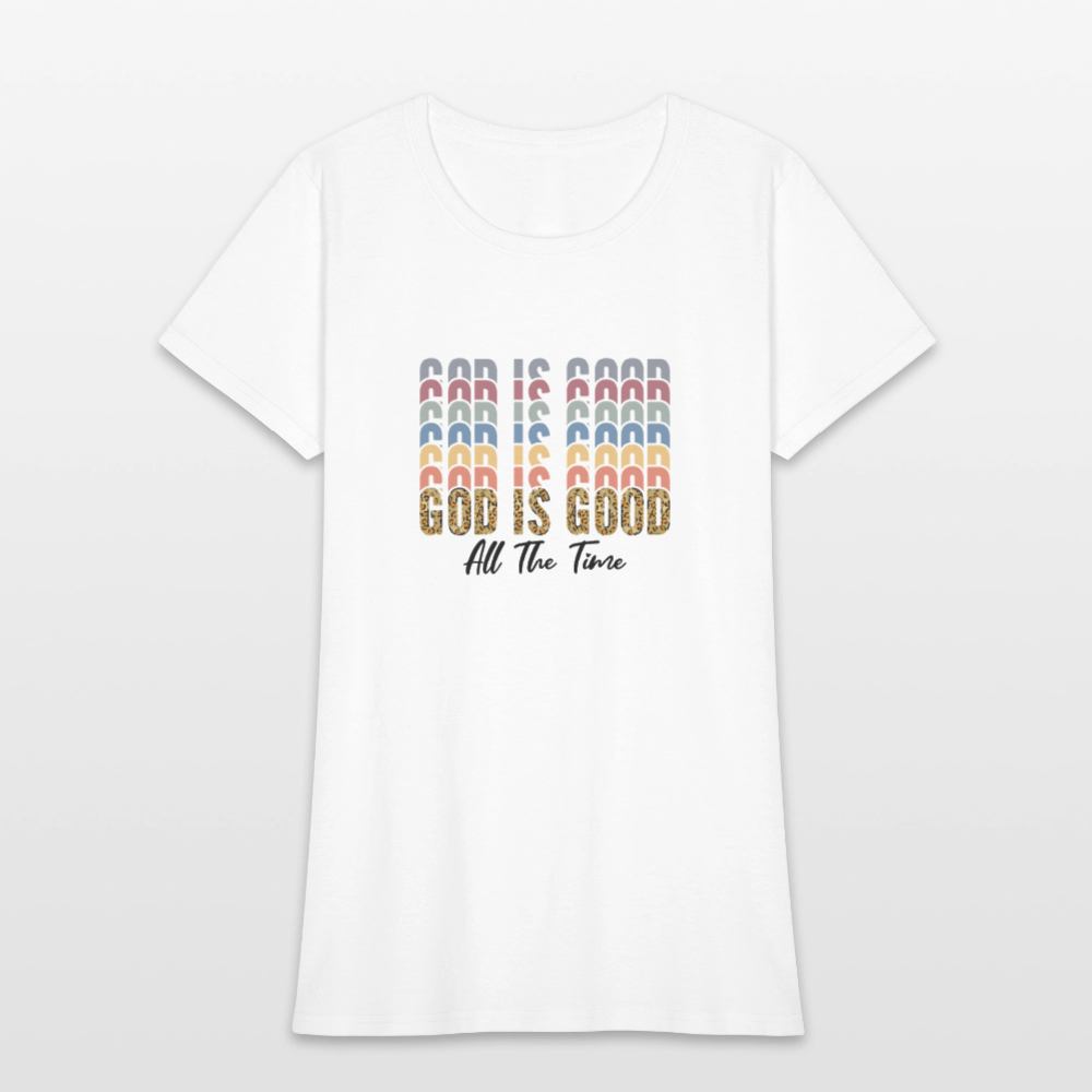 Good is God - Colorful Women's short Sleeve T-Shirt - white