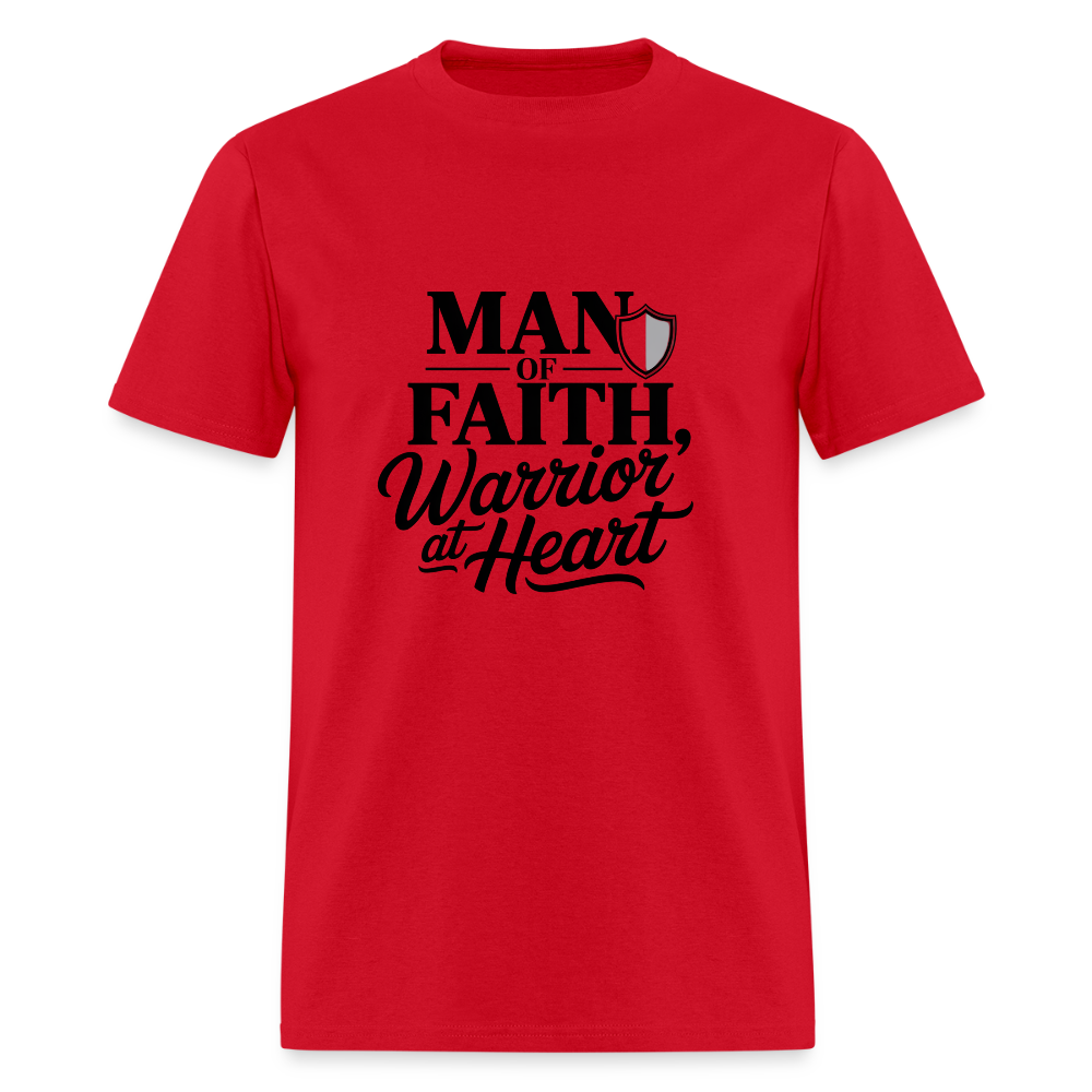 man of Faith - men's t-shirt - red