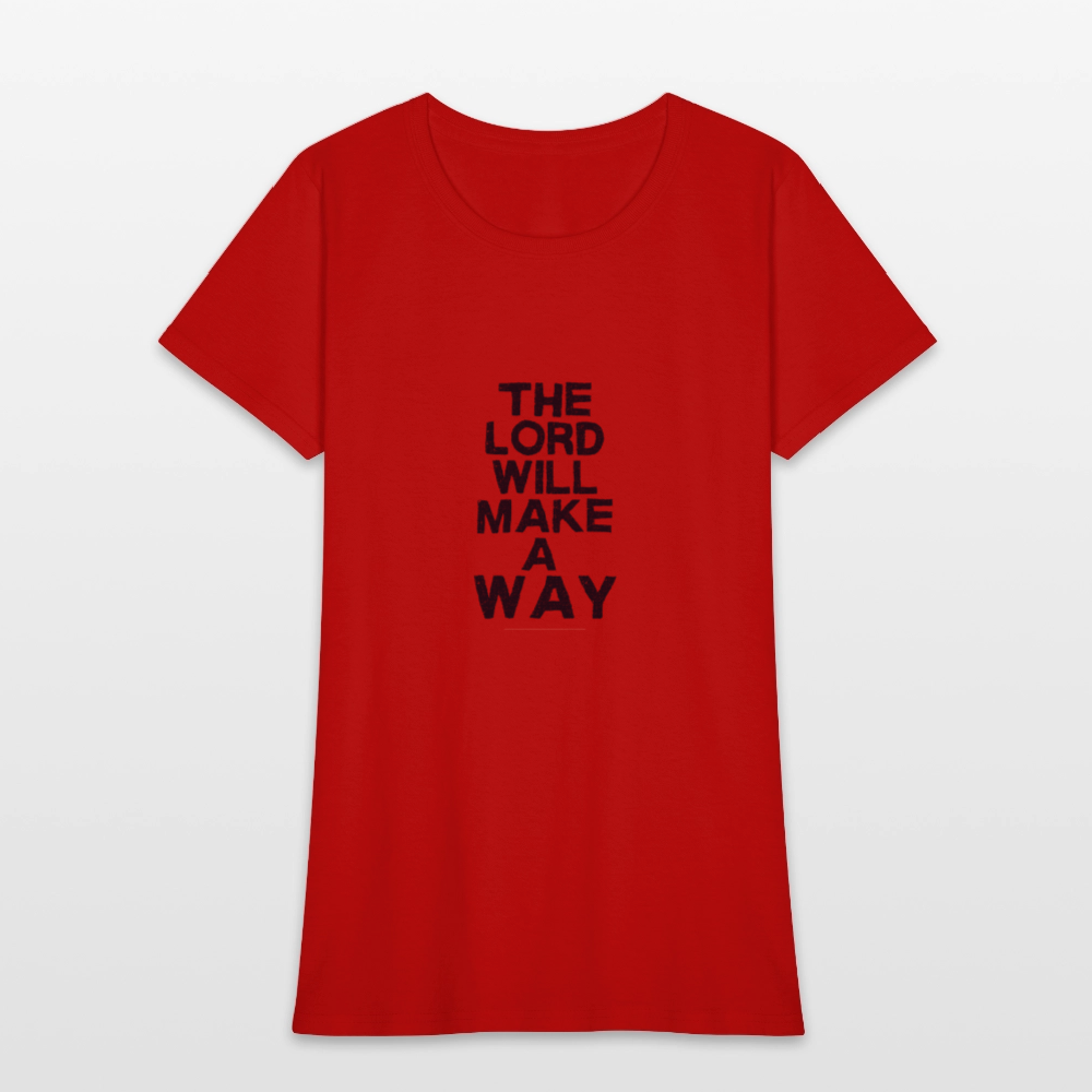 The Lord will make a way - Women's T-Shirt - red