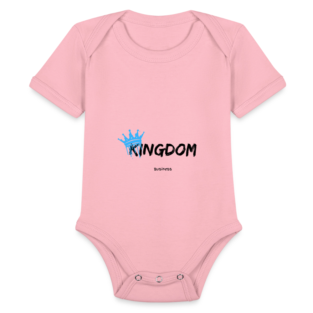 Kingdom Business - Short Sleeve Baby Onesie - light pink