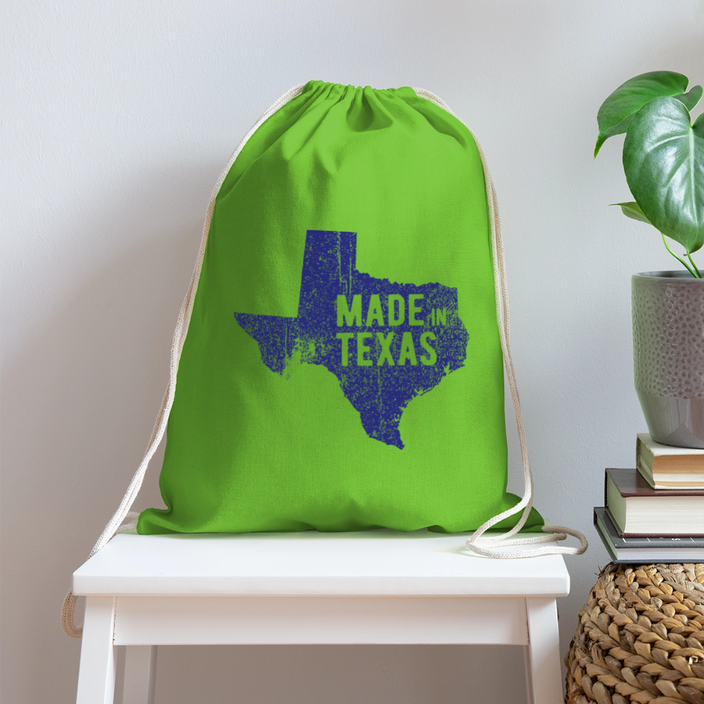 Made in Texas - Cotton Drawstring Bag - clover