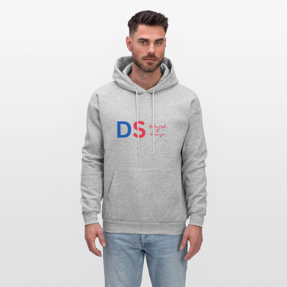DS Artwork N Design - Men's Hoodie red and blue - heather gray