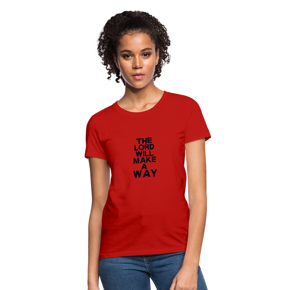 The Lord will make a way - Women's T-Shirt - red