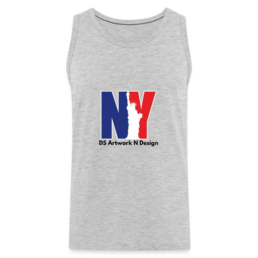 NY - Men’s Premium Tank - heather gray