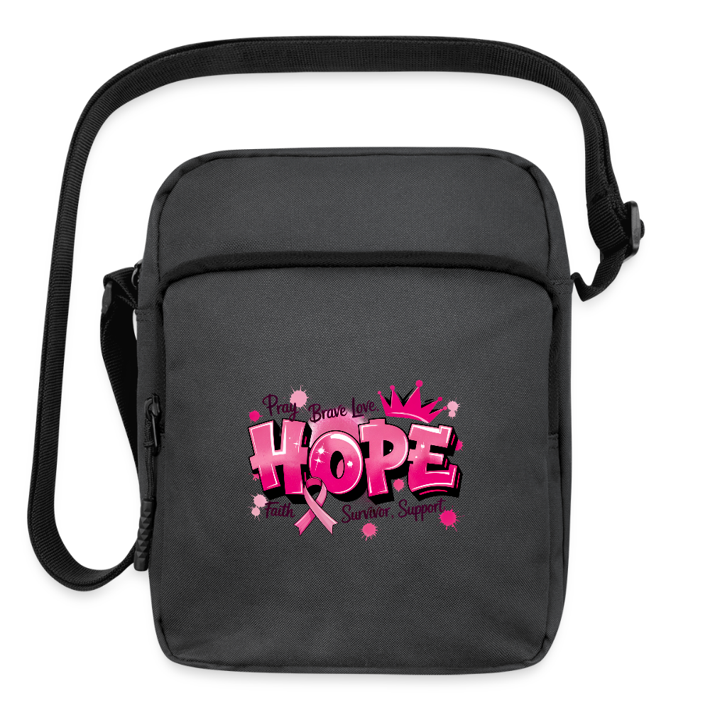 Hope - Upright Crossbody Bag - charcoal grey
