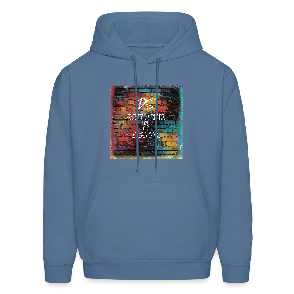 Brick Wall Art - Men's Hoodie - denim blue