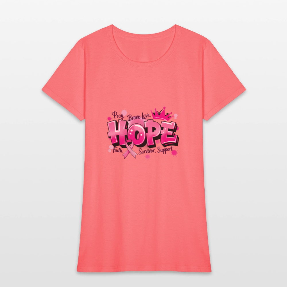 Hope - Women's T-Shirt - coral
