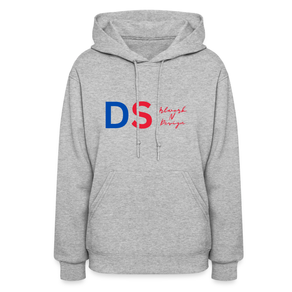 DS Artwork N Design - Women's Hoodie red and blue - heather gray