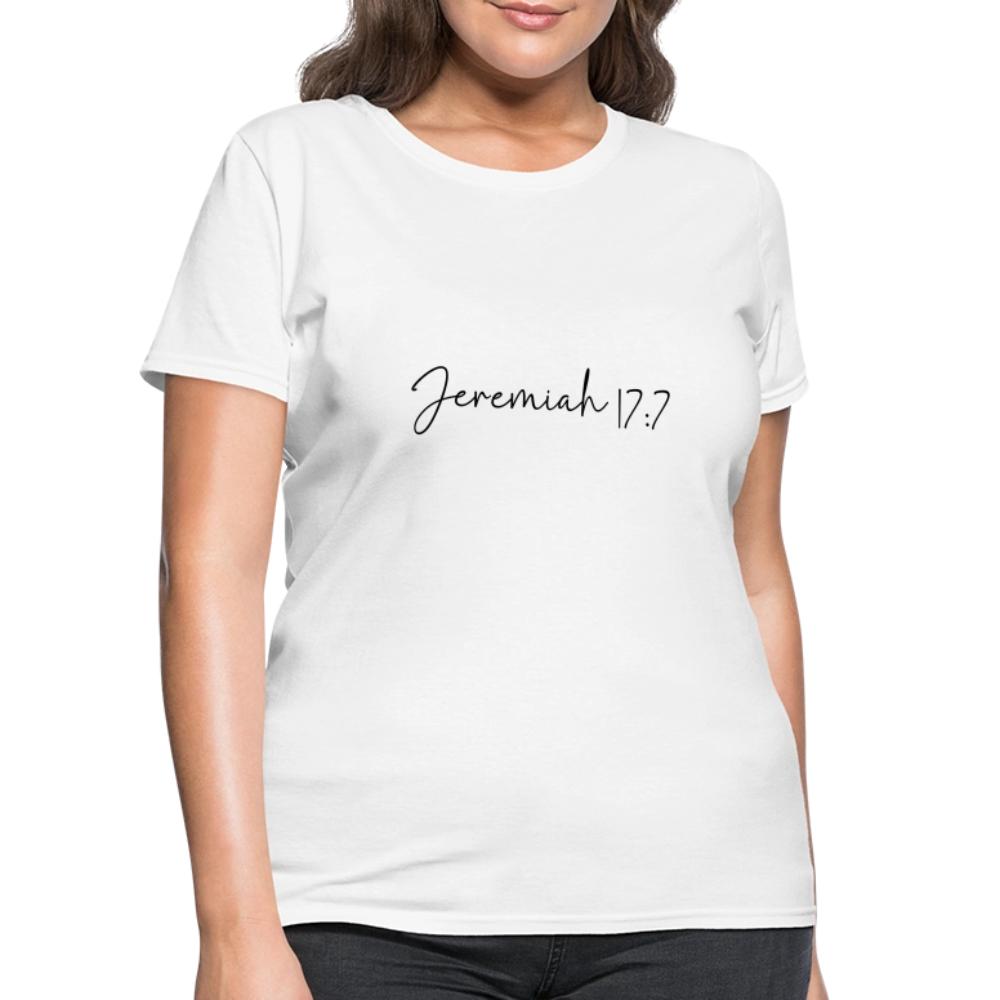 Jeremiah 17:7 - Women's T-Shirt - white