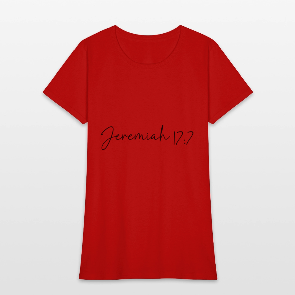 Jeremiah 17:7 - Women's T-Shirt - red