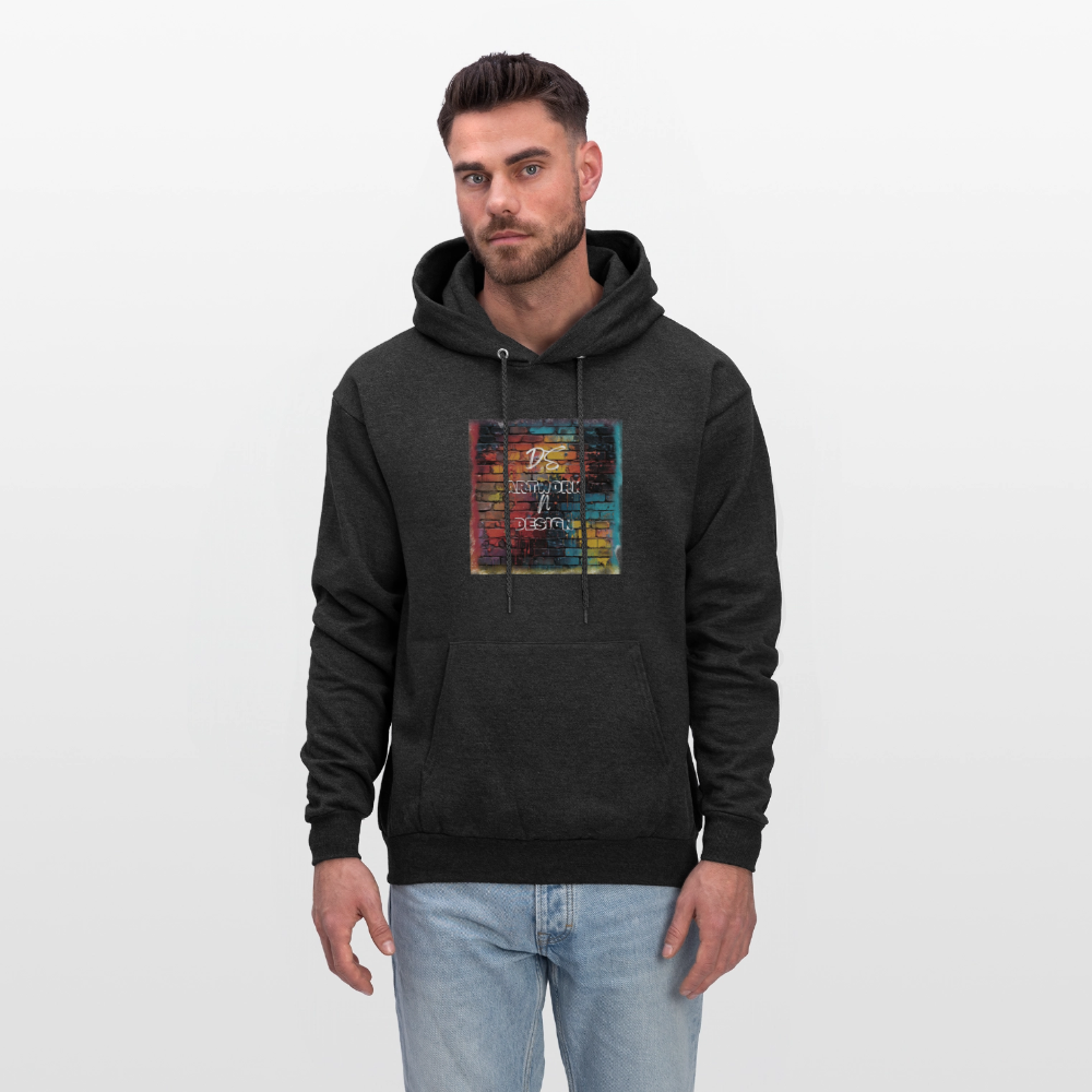 Brick Wall Art - Men's Hoodie - charcoal grey