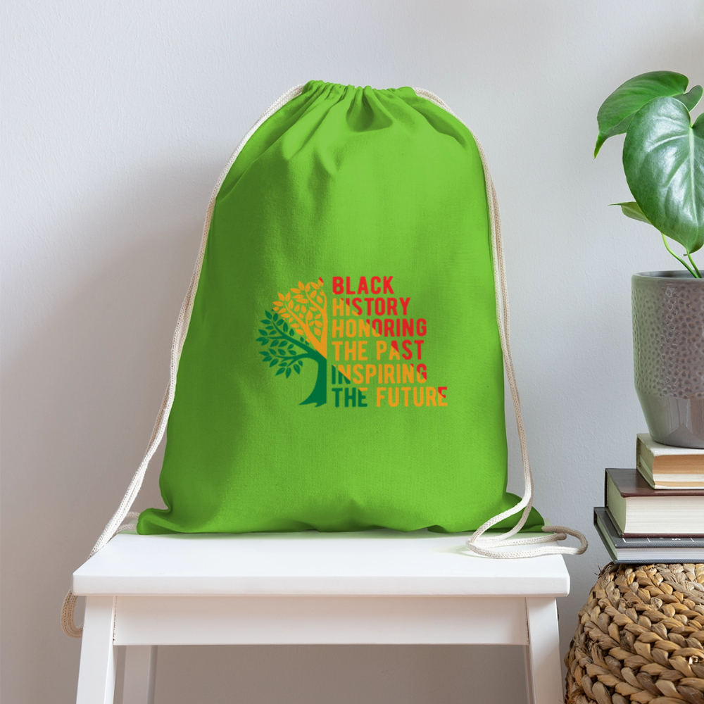 Black History - Cotton Drawstring Bag - clover