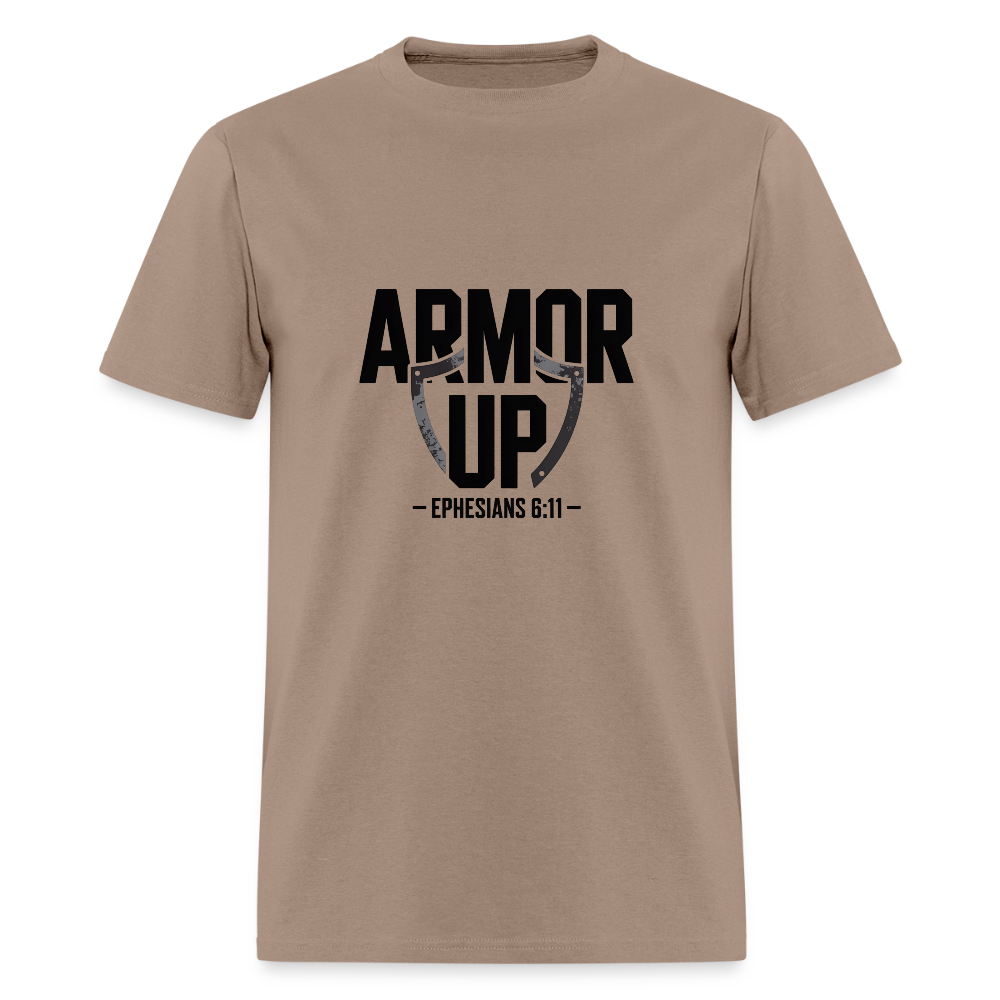 Armor Up - men's t-shirt - brown savana