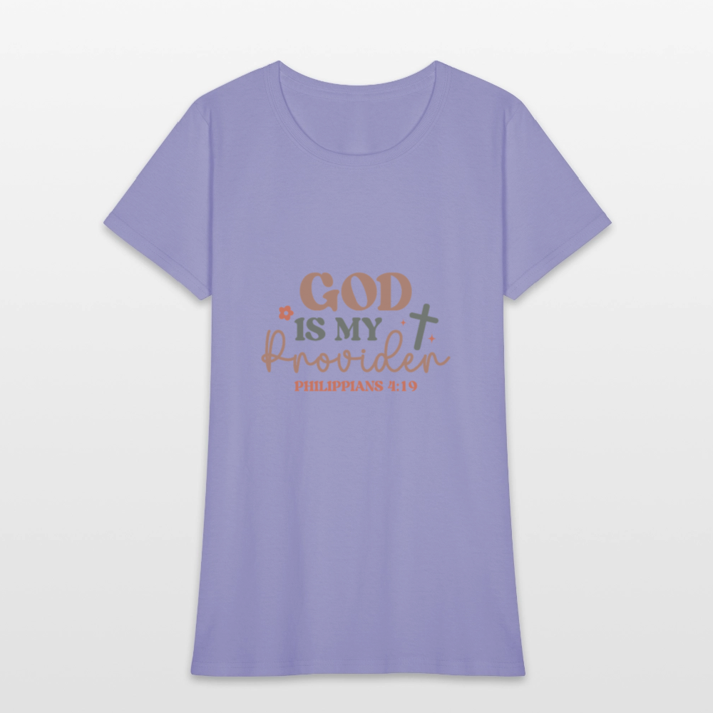 God my Provider - Women's T-Shirt - lavender