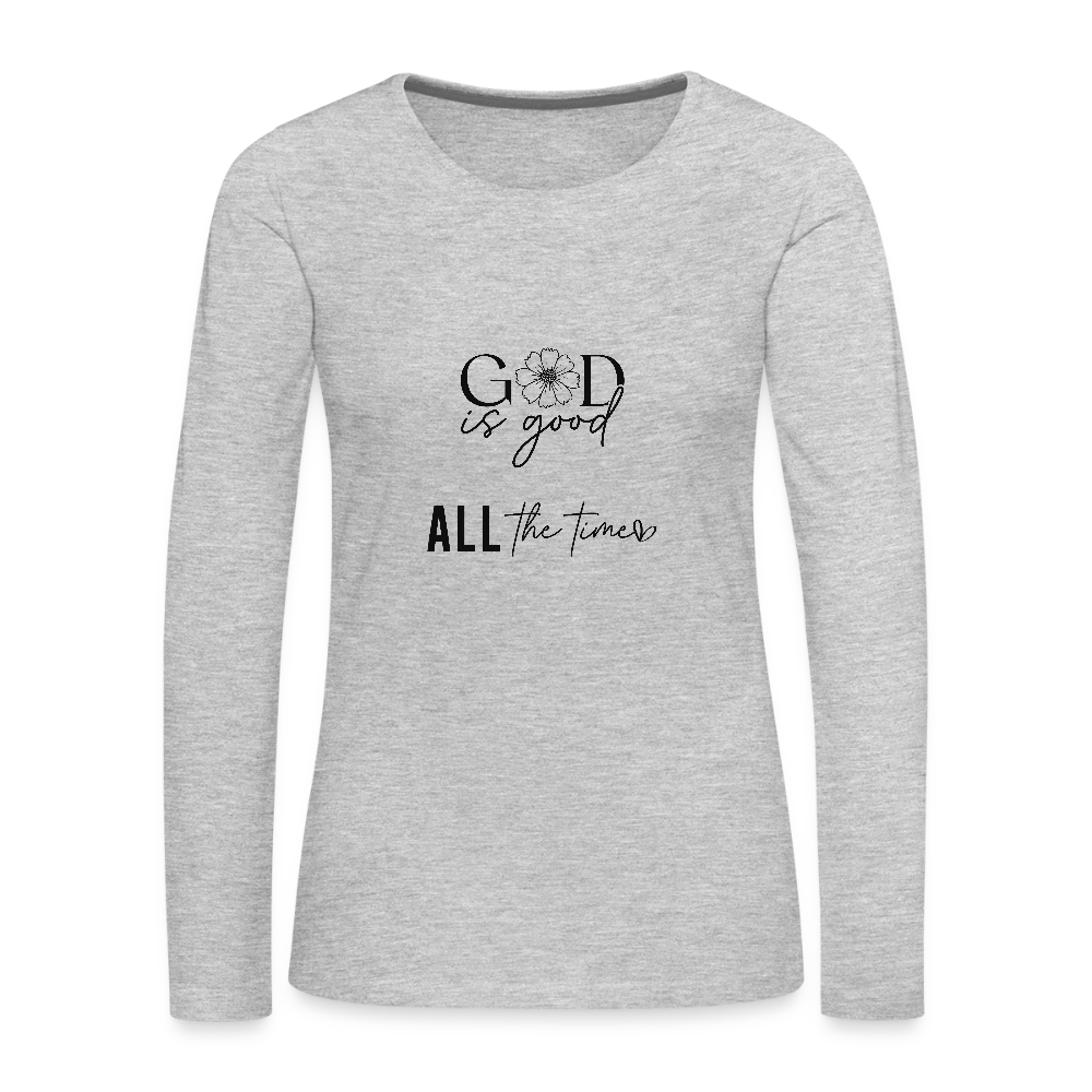 God is Good - Women's Long Sleeve T-Shirt - heather gray